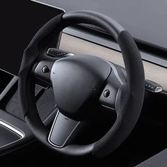 Steering Wheel Grip Grab Cover For Tesla Model 3 (2024-2026)/Model Y (2025-2026 Juniper)