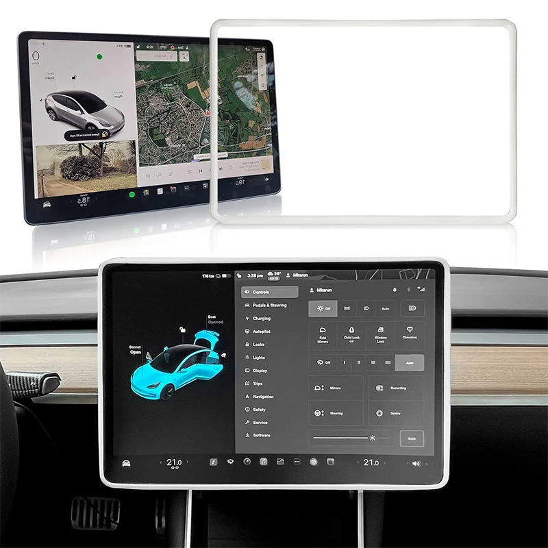 Edge Guard Screen Decor Protector For Tesla Model 3 (2024-2026)/Model Y (2025-2026 Juniper)