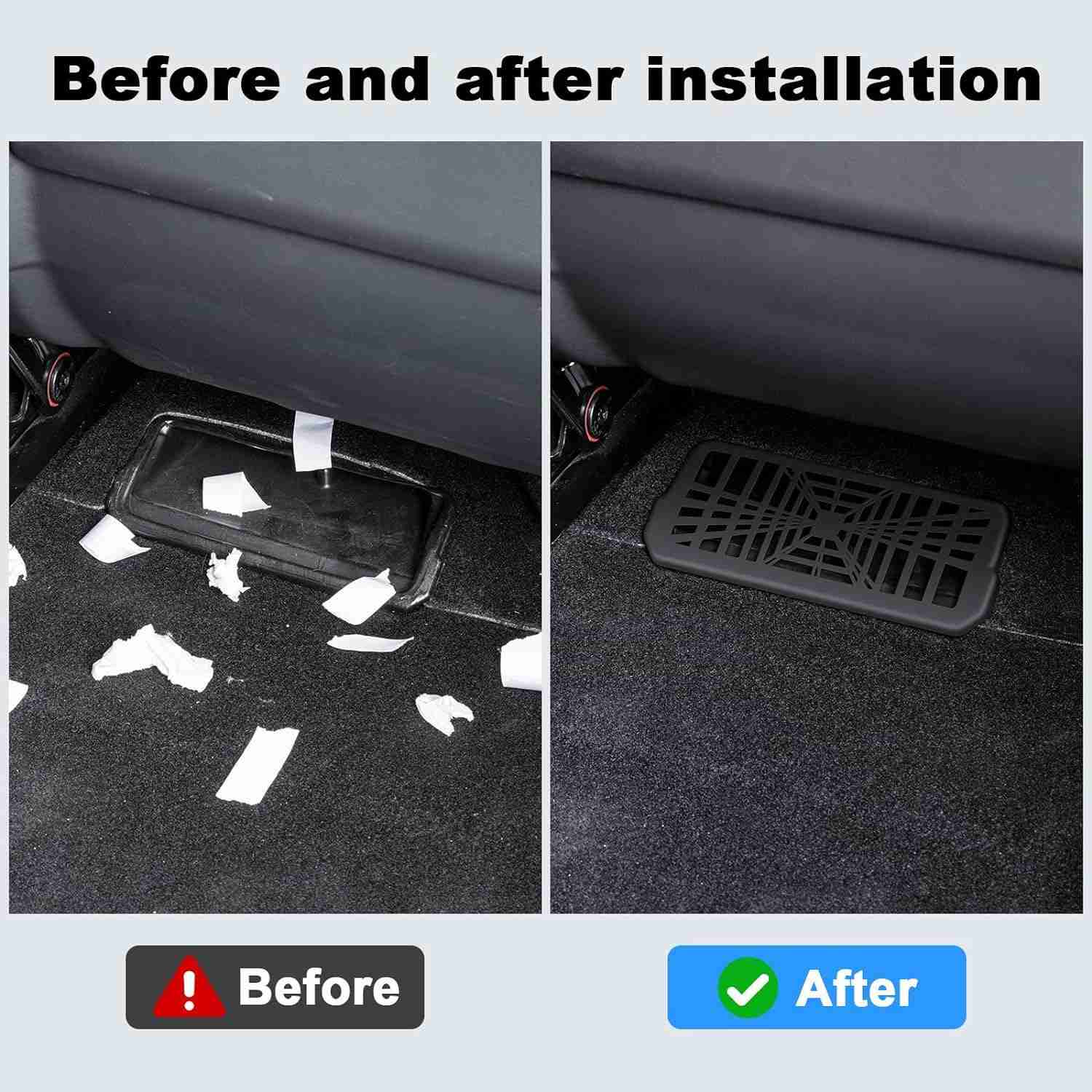 Under Seat Air Vent Grilles  For Tesla  Model 3 (2024-2026)