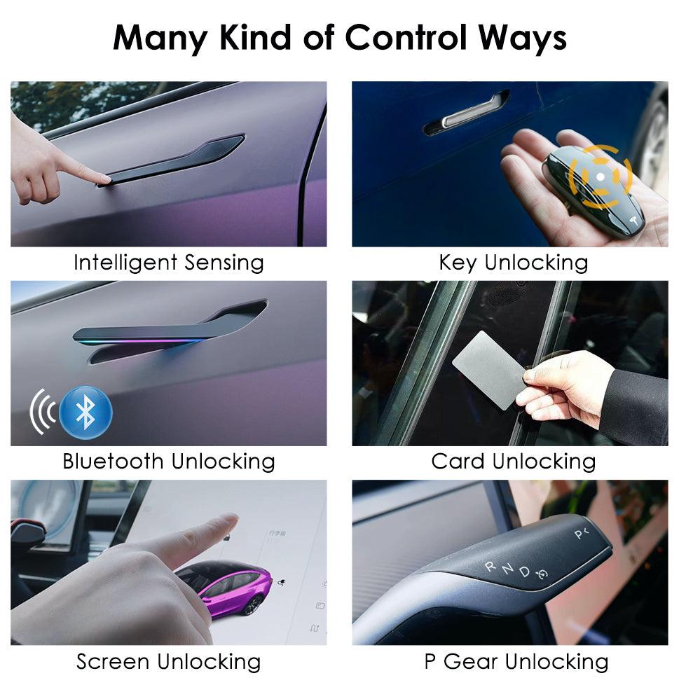 Smart Electric Door Handle with LED for Model 3/Y - TESDADDY