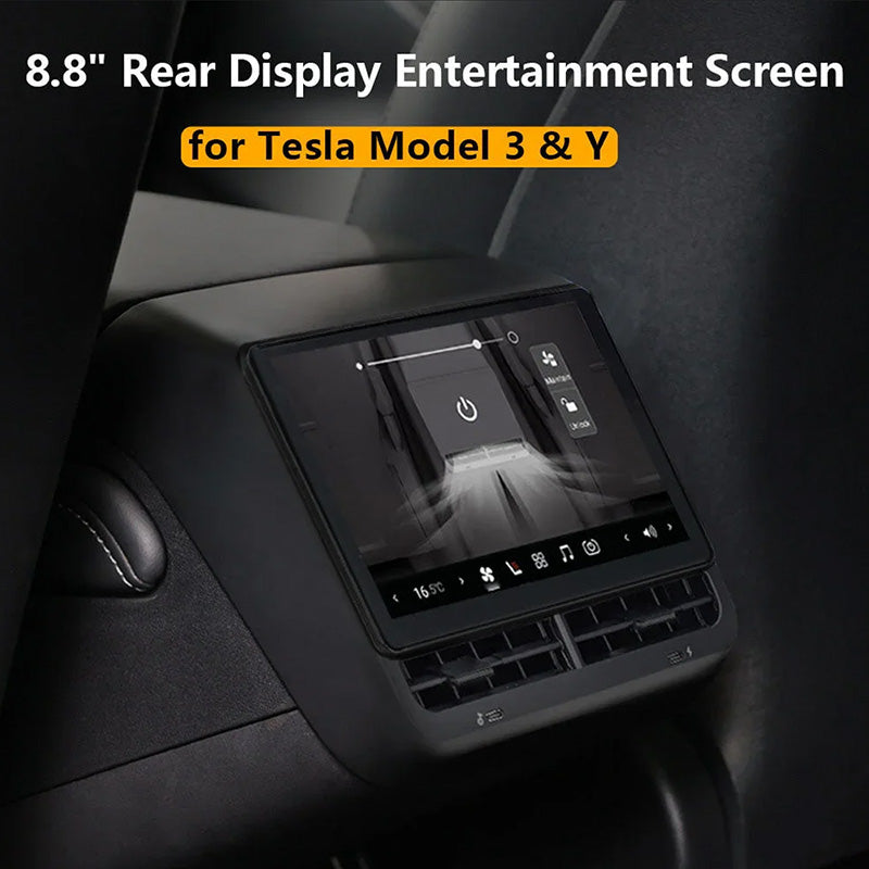 8.8'' Andriod Rear Entertainment Screen (New) For Tesla Model 3 (2018-2023)/Model Y (2022-2026)
