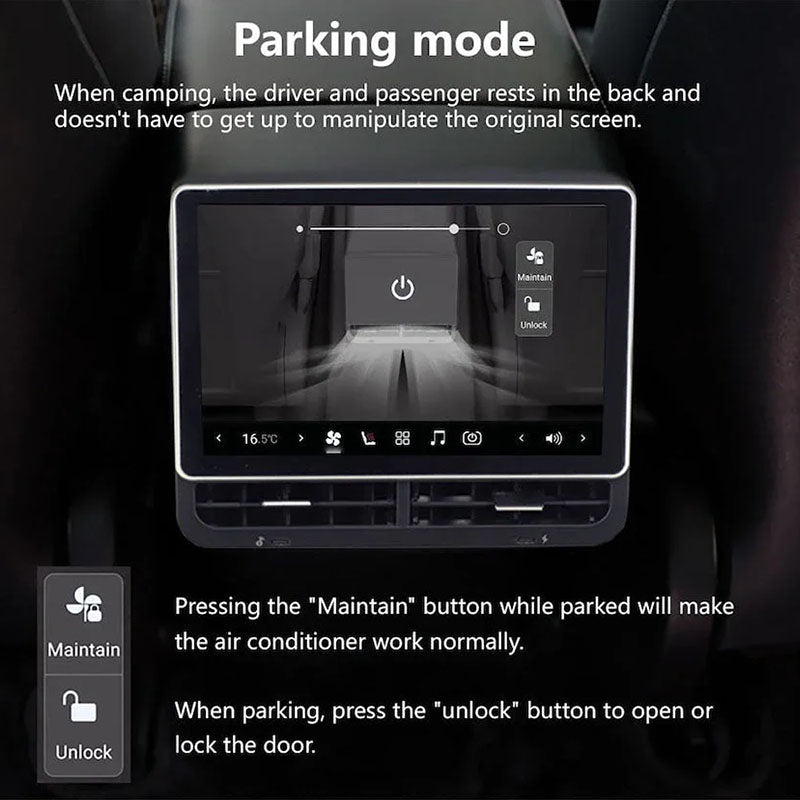 8.8'' Andriod Rear Entertainment Screen (New) For Tesla Model 3 (2018-2023)/Model Y (2022-2026)