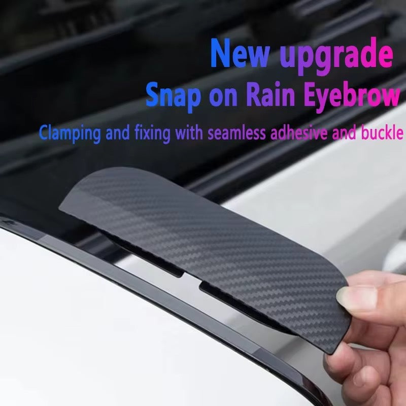 Rear View Mirror Eyebrower Sticker Car Rain Eyebrow Cover 2PC For BYD