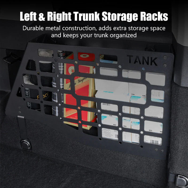 Boot Side Storage Rack Shelves For GWM Tank 300 (2023-2026)