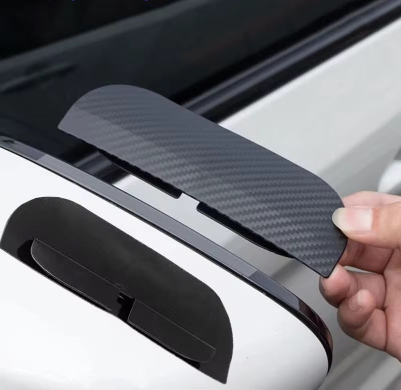 Rear View Mirror Eyebrower Sticker Car Rain Eyebrow Cover 2PC For BYD