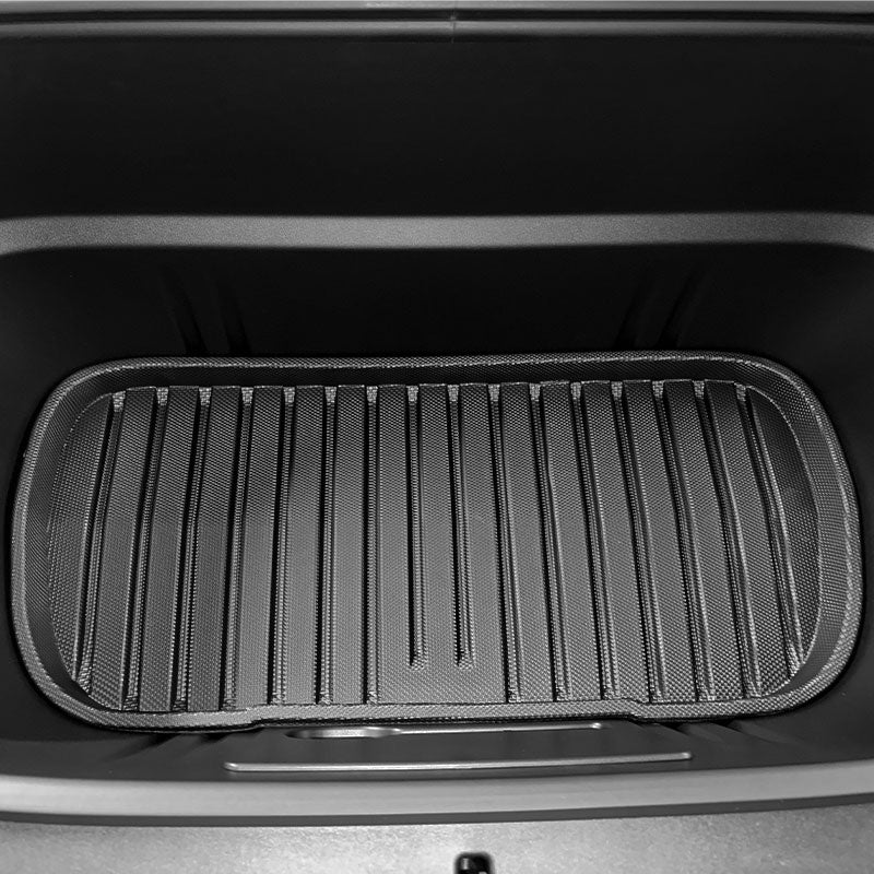 Front boot mat installed in Tesla Model Y L (2026)