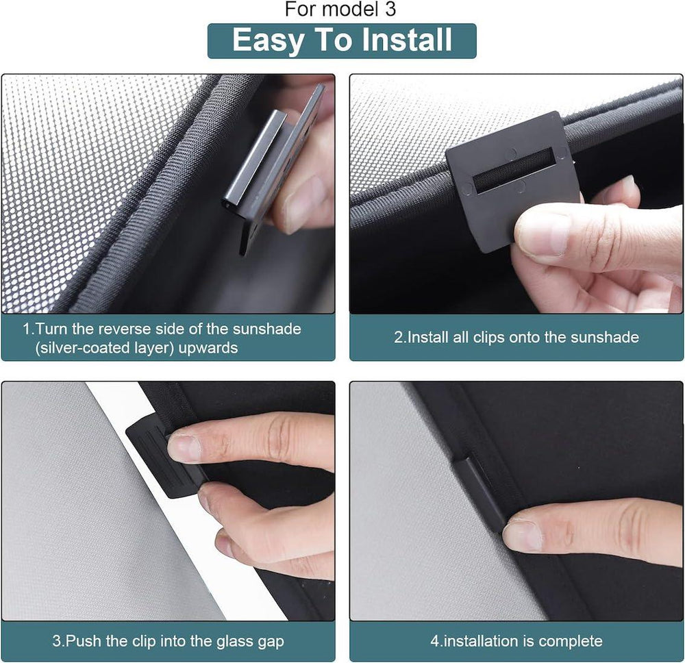 Glass Roof Sunshade for Model 3 - TESDADDY