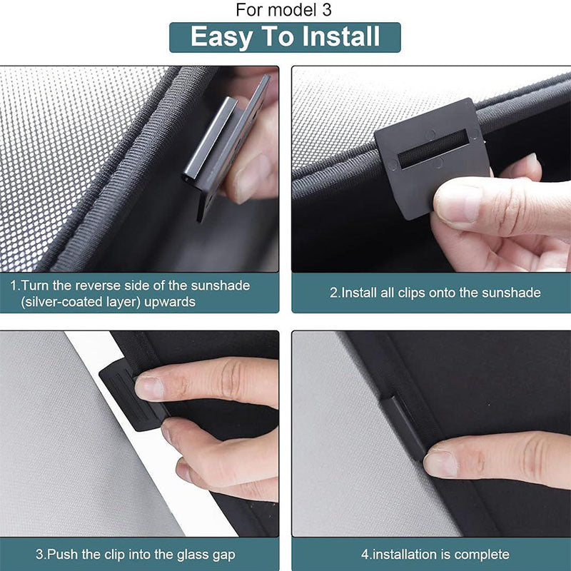 Glass Roof Sunshade For Tesla Model 3 (2019-2023)
