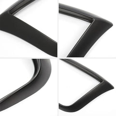Close-up of the wind deflector headlight trim